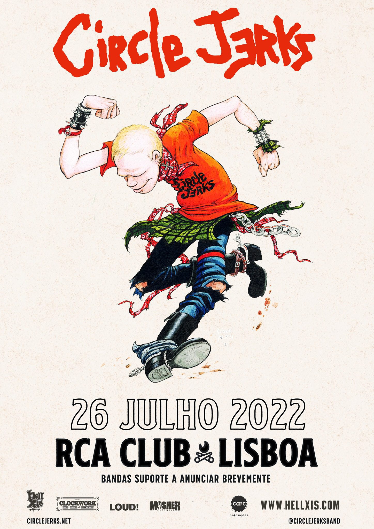 CIRCLE JERKS Concerto de estreia em Portugal adiado para 2022 • LOUD!